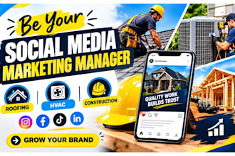 be your social media marketing manager roofing hvac contractor hvac construction