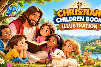 christian children book illustration children story book illustration kids book