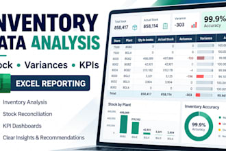 analyze inventory and logistics data in excel