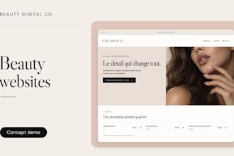 build a custom beauty salon lash or nail business website