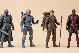 custom articulated action figure poseable character stl 3mf printable mode file