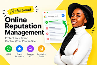 do online reputation management ORM brand reputation and reverse SEO optimizatio