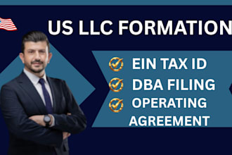do llc formation, register ein, and file dba for your US business