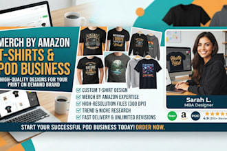 do merch by amazon t shirts and merchandise for pod business