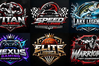 design a professional, sports, tournament, championship, event competition logo