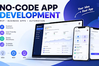 build no code app mvp for business using bubble automation adalo workflow glide
