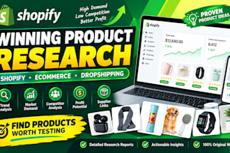 do shopify winning product, ecom product research dropshipping product research