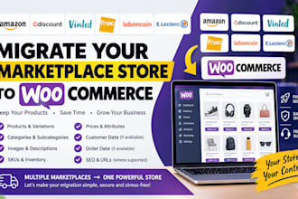 migrate move amazon leboncoin cdiscount finted fnac eleclerc woocommerce store