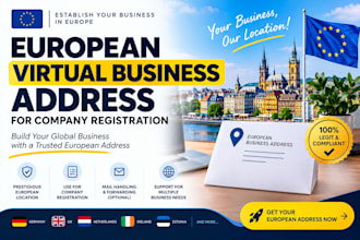provide a european virtual business address for company registration