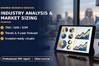 write an industry analysis report with market size, trends and forecasts