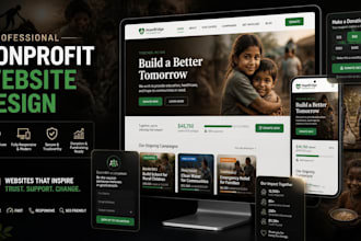 do non profit, charity website, ngo website, fundraising website, 501c3 website