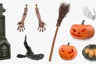 design custom halloween products 3d cad model for injection molding