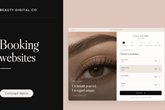 build a beauty salon website with your online booking service