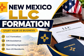 register new mexico llc and do usa company formation with ein number