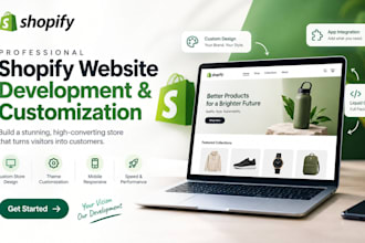 develop, customize, and design a professional shopify store