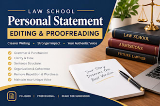 proofread and edit your law school personal statement