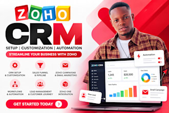 set up zoho crm automation email campaign hubspot crm
