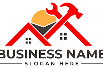 create a custom construction, building and contractor logo