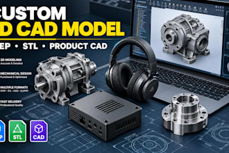 create a custom 3d cad model