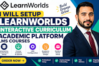 setup learnworlds interactive curriculum academic platform lms courses