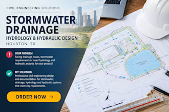 civil engineering, stormwater, hydrology, hydraulic design houston tx