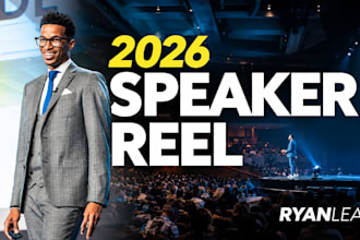 edit sizzle reel, speaker reel and highlight reel for your social media