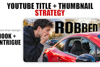 design youtube thumbnails and strategic titles