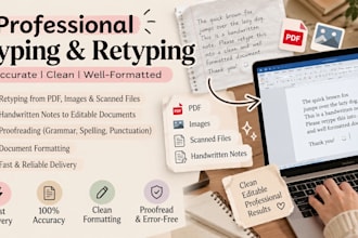 do fast typing any document and proofread your text