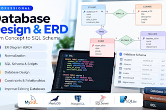 design your database er diagram and sql schema