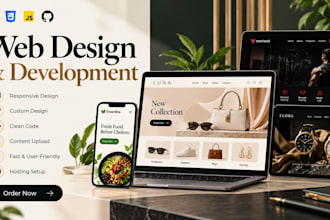 design a modern website for your brand