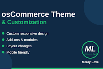 customize your oscommerce theme, design and modules