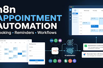 build n8n appointment booking automation with reminders