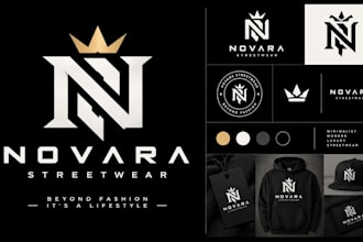 design luxury streetwear clothing brand and urban logo