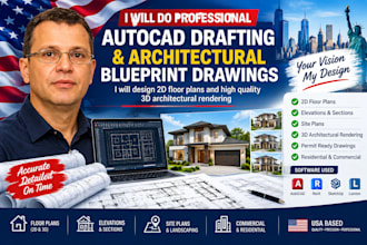 do professional autocad drafting and architectural blueprint drawings