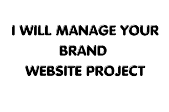manage your brand website project