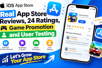 provide real ios app store reviews 24 rating game promotion and user testing
