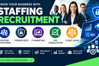staffing recruitment cybersecurity it marketing seo consultation client leads