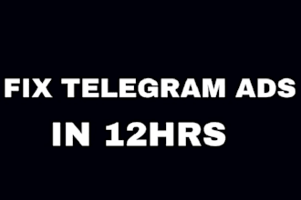 fix telegram ads, fix decline ads, fix ads destination,  resolve telegram ads