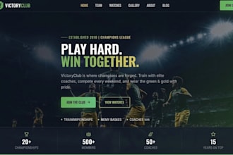 design soccer academy website, football academy, american football soccer