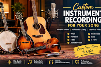 record professional custom instruments for your song