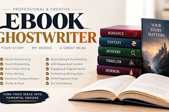 ghoswrite ebook writer, ebook ghostwritter,  novel ghostwritter, ebook writer