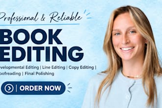 proofread speculative fiction novel copy and line editing, romance book editing