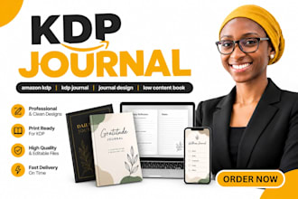 amazon kdp, kdp journal, journal design, kdp, low content book, notebook cover
