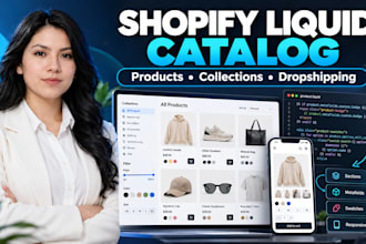 customize dropshipping product catalog pages utilizing shopify liquid tool