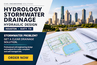 civil engineering, hydrology, stormwater, drainage, hydraulic design, houston tx