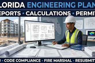 florida engineering plans reports calculations sign and seal for permit approval