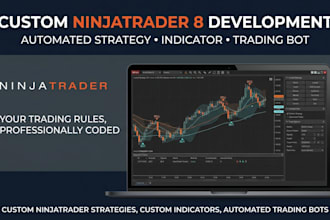make your custom nt8 automated strategy, ninjatrader indicator or trading bot