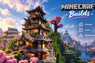build custom minecraft builds, houses, maps, and survival bases