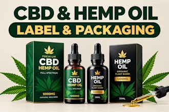 cbd essential oil label design hemp oil label cbd bottle label packaging design