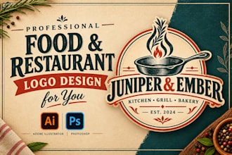 design a professional food and resturant logo
